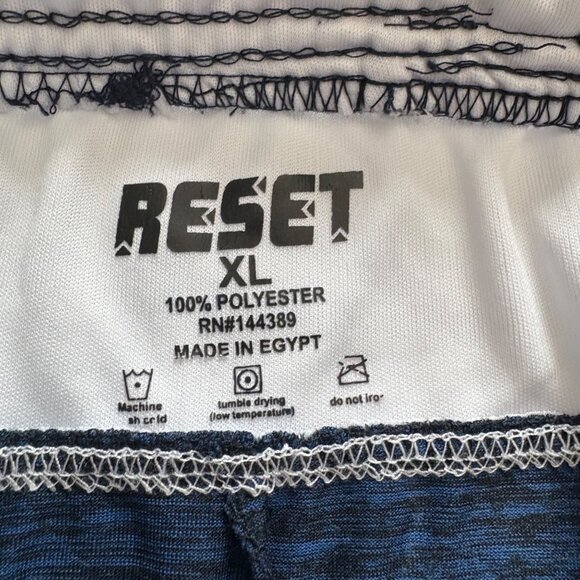 Mens Reset XL Blue & White Athletic Shorts Lightweight With Pockets - Picture 3 of 10